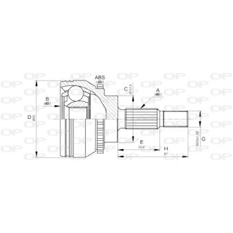Embout de cardan avant (kit de réparation) OPEN PARTS OEM 7700111914 Embout de cardan avant (kit de réparation) OPEN PARTS OEM 7700111914