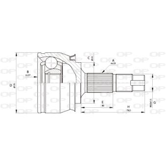 Embout de cardan avant (kit de réparation) OPEN PARTS OEM 1603403