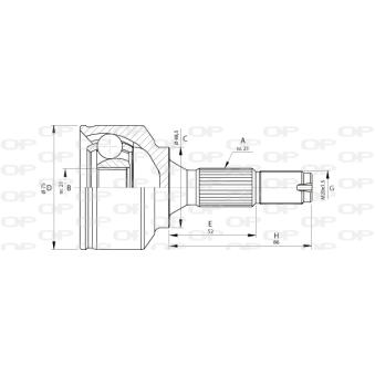 Embout de cardan avant (kit de réparation) OPEN PARTS OEM 3272CQ