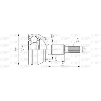 Embout de cardan avant (kit de réparation) OPEN PARTS OEM 7L6498099
