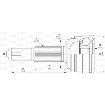 Embout de cardan avant (kit de réparation) OPEN PARTS OEM 4233042060
