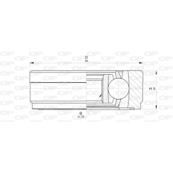 Embout de cardan avant (kit de réparation) OPEN PARTS OEM 113501331