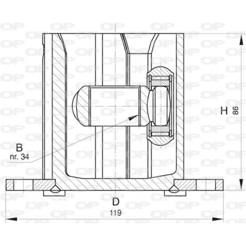 Embout de cardan avant (kit de réparation) OPEN PARTS CVJ5817.20 - Visuel 1