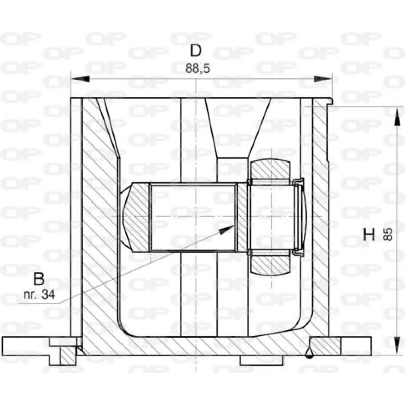 Embout de cardan avant (kit de réparation) OPEN PARTS CVJ5824.20 - Visuel 1