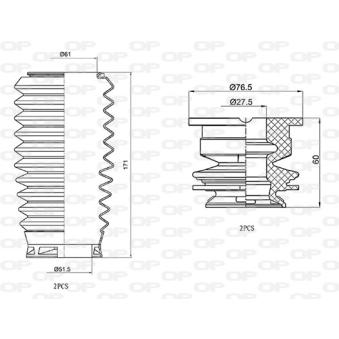 Kit de protection contre la poussière, amortisseur OPEN PARTS DCK5027.04