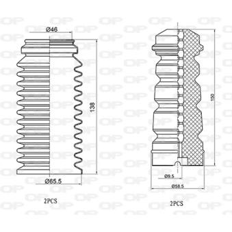 Kit de protection contre la poussière, amortisseur OPEN PARTS OEM 6U0513423