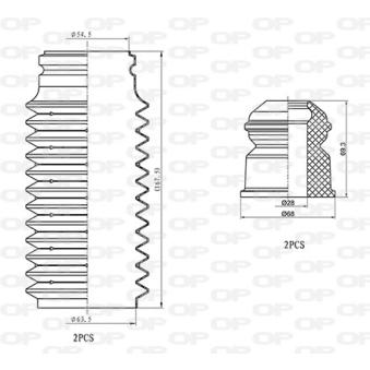 Kit de protection contre la poussière, amortisseur OPEN PARTS DCK5039.04 pour SUBARU OUTBACK 1.8 TDCi - 110cv