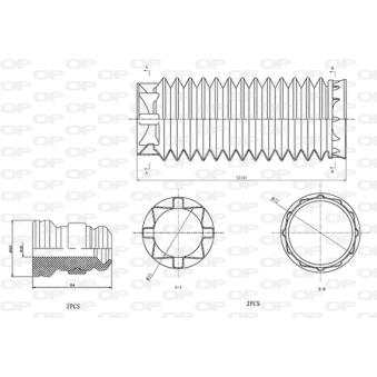 Kit de protection contre la poussière, amortisseur OPEN PARTS OEM 503386 Kit de protection contre la poussière, amortisseur OPEN PARTS OEM 503386