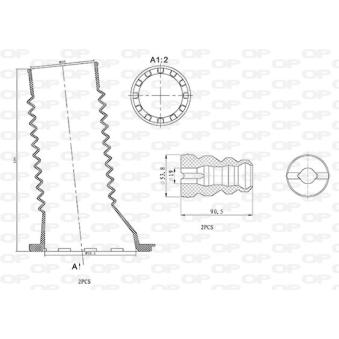 Kit de protection contre la poussière, amortisseur OPEN PARTS OEM 4815702060
