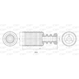 Kit de protection contre la poussière, amortisseur OPEN PARTS [DCK5112.02]