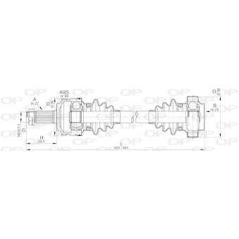 Arbre de transmission OPEN PARTS DRS6104.00 pour BMW Série 3 318 is - 140ch