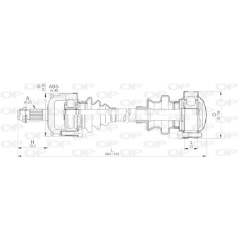 Arbre de transmission OPEN PARTS DRS6189.00