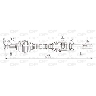 Arbre de transmission avant droit OPEN PARTS OEM 7711134780 Arbre de transmission avant droit OPEN PARTS OEM 7711134780
