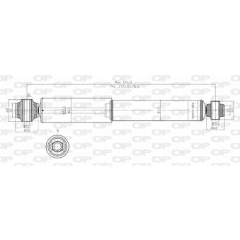 Jeu de 2 amortisseurs arrière OPEN PARTS OEM 93178641