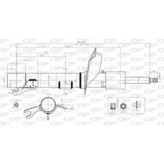 Amortisseur avant droit OPEN PARTS [SAB8060.31]