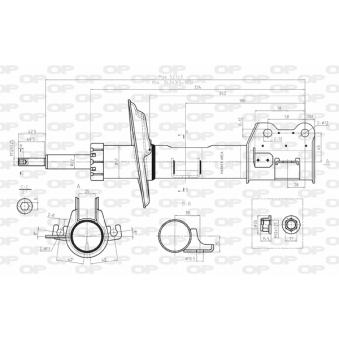 Amortisseur avant gauche OPEN PARTS OEM 344659