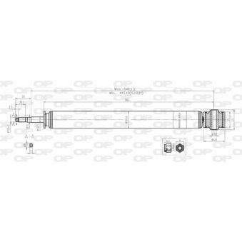 Jeu de 2 amortisseurs arrière OPEN PARTS [SAB8085.32]