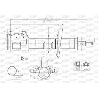 Amortisseur avant gauche OPEN PARTS OEM 51929879