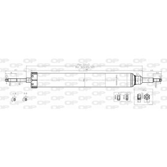 Jeu de 2 amortisseurs arrière OPEN PARTS OEM 6780075
