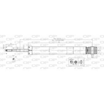 Jeu de 2 amortisseurs arrière OPEN PARTS OEM 8200737471