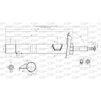 Amortisseur avant gauche OPEN PARTS OEM 31311096849
