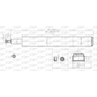Jeu de 2 amortisseurs avant OPEN PARTS OEM 5202P7