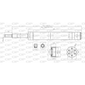 Jeu de 2 amortisseurs avant OPEN PARTS OEM 6K0413031B Jeu de 2 amortisseurs avant OPEN PARTS OEM 6K0413031B