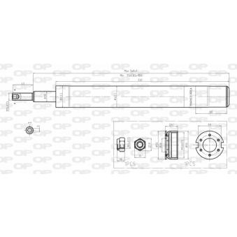 Jeu de 2 amortisseurs avant OPEN PARTS OEM 6K0413031B Jeu de 2 amortisseurs avant OPEN PARTS OEM 6K0413031B