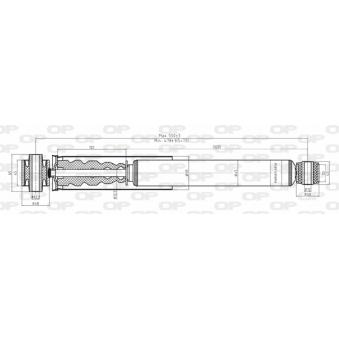 Jeu de 2 amortisseurs arrière OPEN PARTS OEM 562100033R