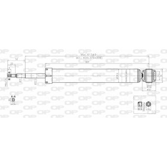 Jeu de 2 amortisseurs arrière OPEN PARTS OEM 98ag18080gs