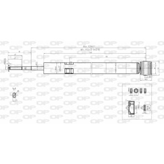 Jeu de 2 amortisseurs arrière OPEN PARTS OEM 191513033