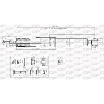 Jeu de 2 amortisseurs arrière OPEN PARTS [SAB8201.32]