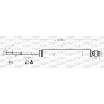 Jeu de 2 amortisseurs arrière OPEN PARTS SAB8203.32 pour TOYOTA CAMRY 1.0 i 16V - 60cv
