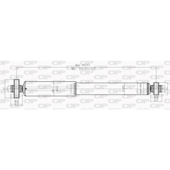 Jeu de 2 amortisseurs arrière OPEN PARTS [SAB8204.32]