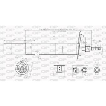 Amortisseur avant droit OPEN PARTS OEM 31311093644