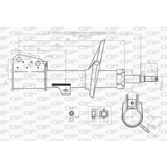 Amortisseur avant droit OPEN PARTS [SAB8211.31]