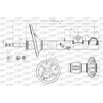 Amortisseur avant droit OPEN PARTS [SAB8214.31]
