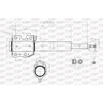 Jeu de 2 amortisseurs avant OPEN PARTS OEM 6903207130