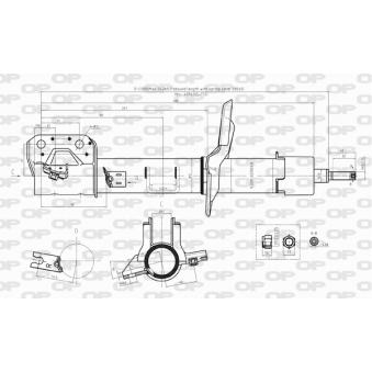 Amortisseur avant droit OPEN PARTS [SAB8234.31]