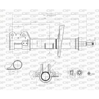 Amortisseur avant droit OPEN PARTS OEM 520852