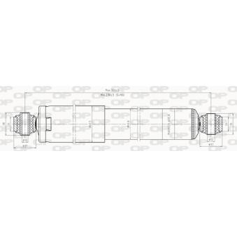 Jeu de 2 amortisseurs arrière OPEN PARTS OEM 7753565