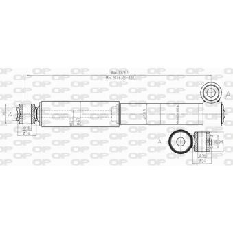 Jeu de 2 amortisseurs arrière OPEN PARTS OEM 5981774