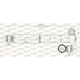 Jeu de 2 amortisseurs arrière OPEN PARTS OEM 5981774