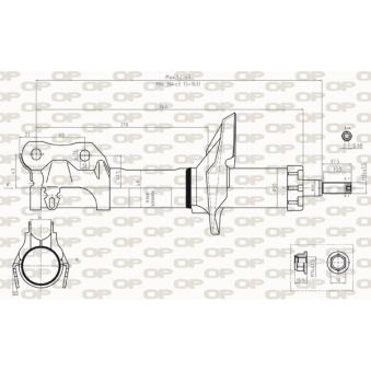 Jeu de 2 amortisseurs avant OPEN PARTS OEM 6K0413031B Jeu de 2 amortisseurs avant OPEN PARTS OEM 6K0413031B