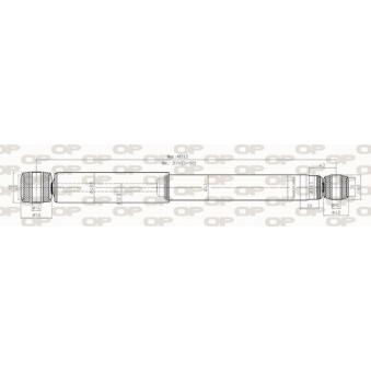 Jeu de 2 amortisseurs arrière OPEN PARTS OEM 4423466 Jeu de 2 amortisseurs arrière OPEN PARTS OEM 4423466