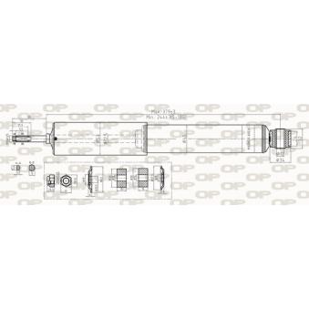 Jeu de 2 amortisseurs avant OPEN PARTS OEM 1956732