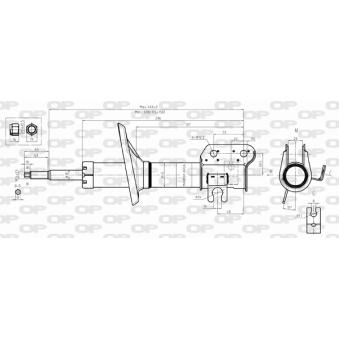 Amortisseur avant gauche OPEN PARTS [SAB8297.31]