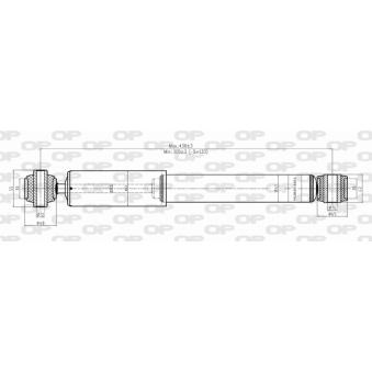 Jeu de 2 amortisseurs arrière OPEN PARTS OEM 1S7118080AA
