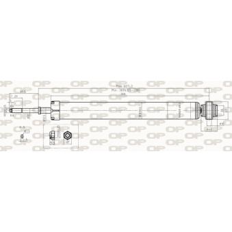 Jeu de 2 amortisseurs arrière OPEN PARTS [SAB8307.32]