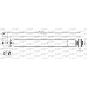 Jeu de 2 amortisseurs arrière OPEN PARTS OEM 1J0513025AD